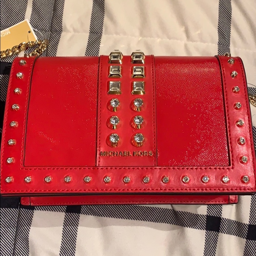 Michael Kors Red Crossbody Bag